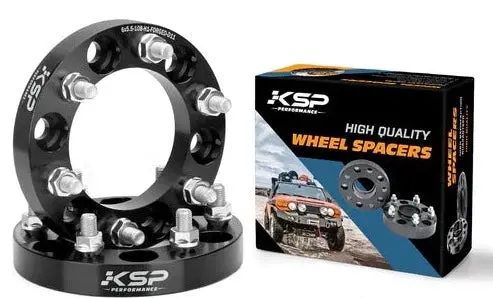1996-2023 Toyota Tacoma 1996-2024 4Runner 1" Non Hub Centric Wheel Spacers Pair Black 6X5.5 / 6X139.7 12X1.5 Stud/Nuts -Pt# 1.0Tacononhcbk2 (D3) 1