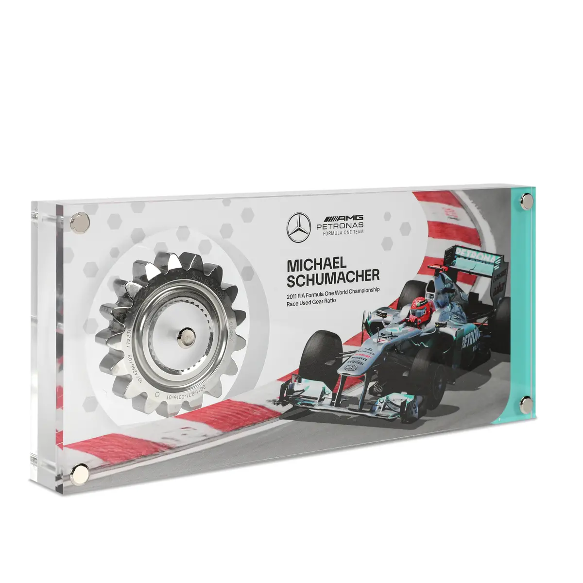 Michael Schumacher 2011 Mercedes-Amg Petronas Gear Ratio In Acrylic 1