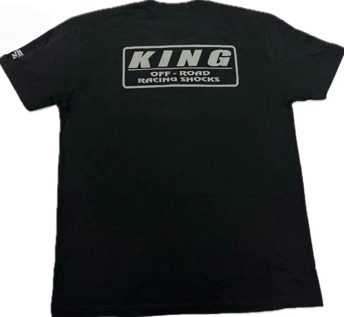 King Shocks Black Cvc Crew Tee W/ Grey Logo 1