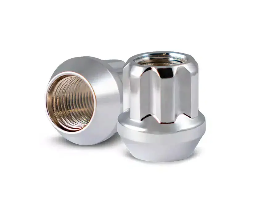 9/16 X 18 Zinc Open End Spline 8 Lug Nut Set Of 32 W/ Key - 8738K8-Z (G5) 1