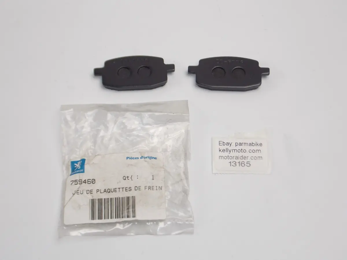 Nos Oem Peugeot Scooter Brake Pad Set 759460 Front Rear Wheel 1