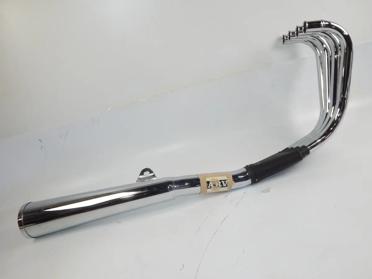 Nos 1980'S Kawasaki Z 400 4 In 1 Marving Superstar Chrome Muffler K400c Artk500 1