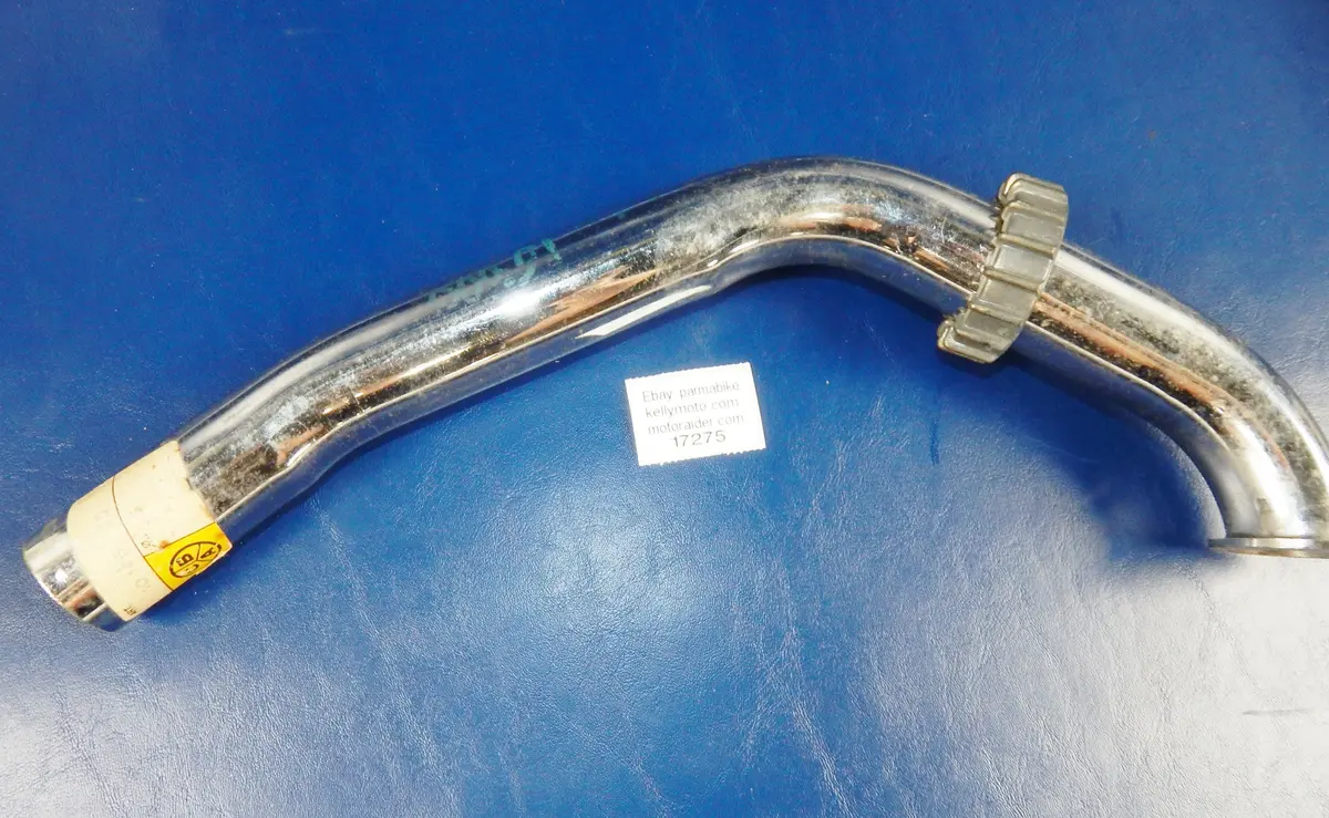 Vintage Italy Cba Motorcycle Header Pipe Muffler Exhaust 10.145.135 35Mm 1