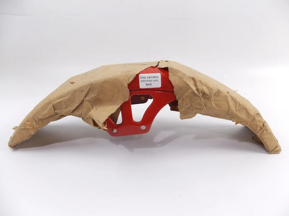 Nos Oem Cagiva Ala Azzurra 350 Red Front Fender Steel Mud Guard 800L42426 1