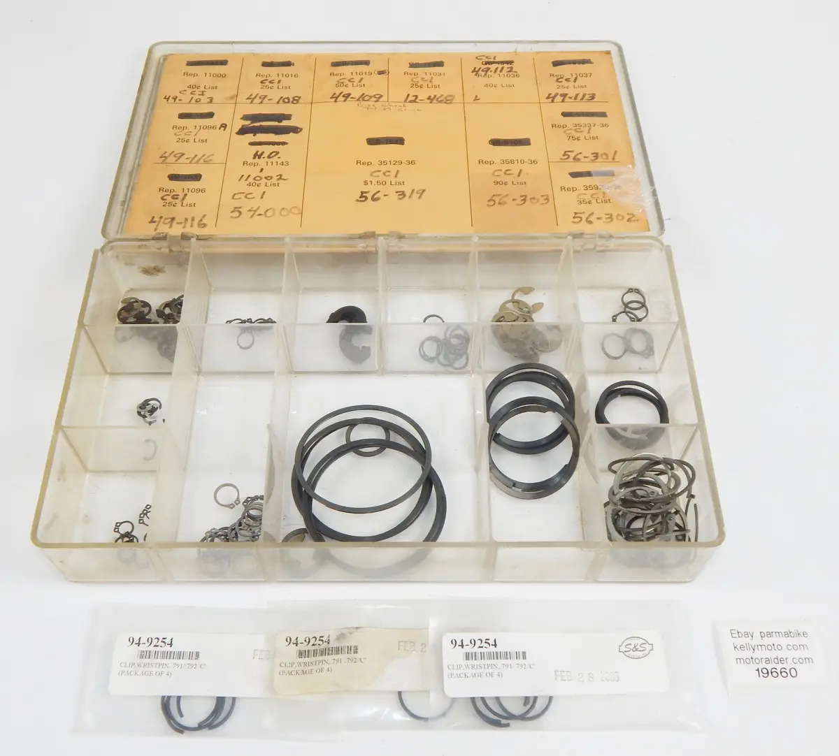 Box Mix Size Circlip Retaining Ring Motorcycle Scooter Moped Snowmobile Atv Quad 1