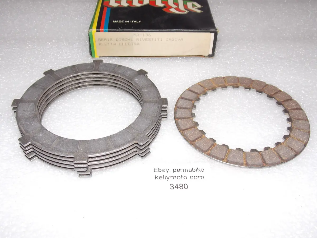 1983  Cagiva 125 Aletta Electra Motor Clutch Plate (6) Disc Kit Adige Ma-136 1