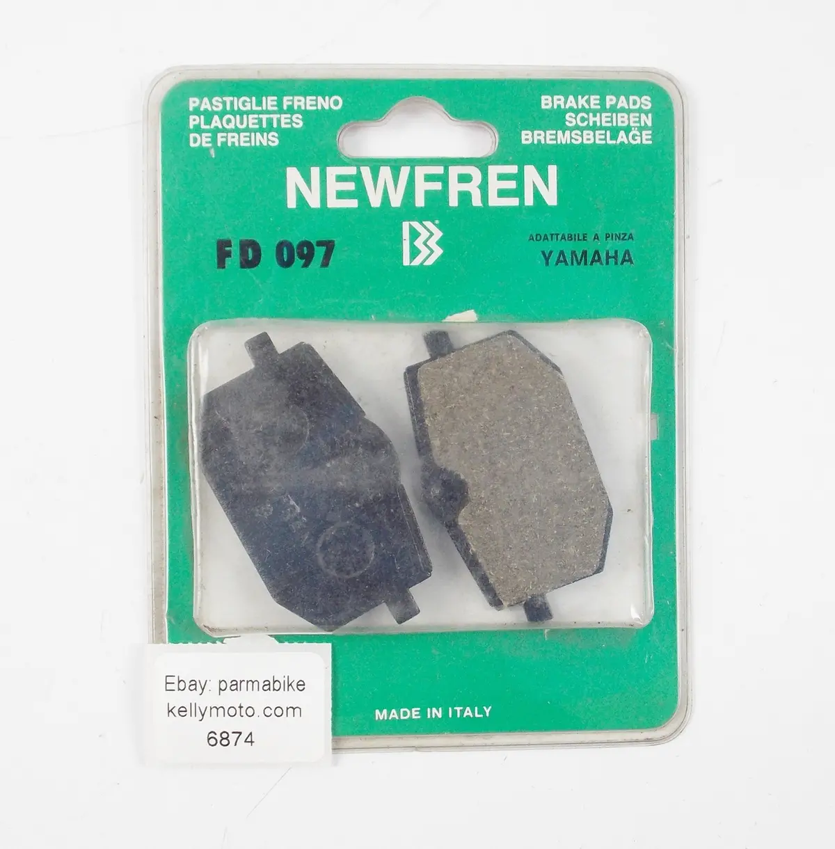 Nos Newfren Iperco Yamaha Pair Front Wheel Disc Brake Pads Fd 097 | 7.300.00 1