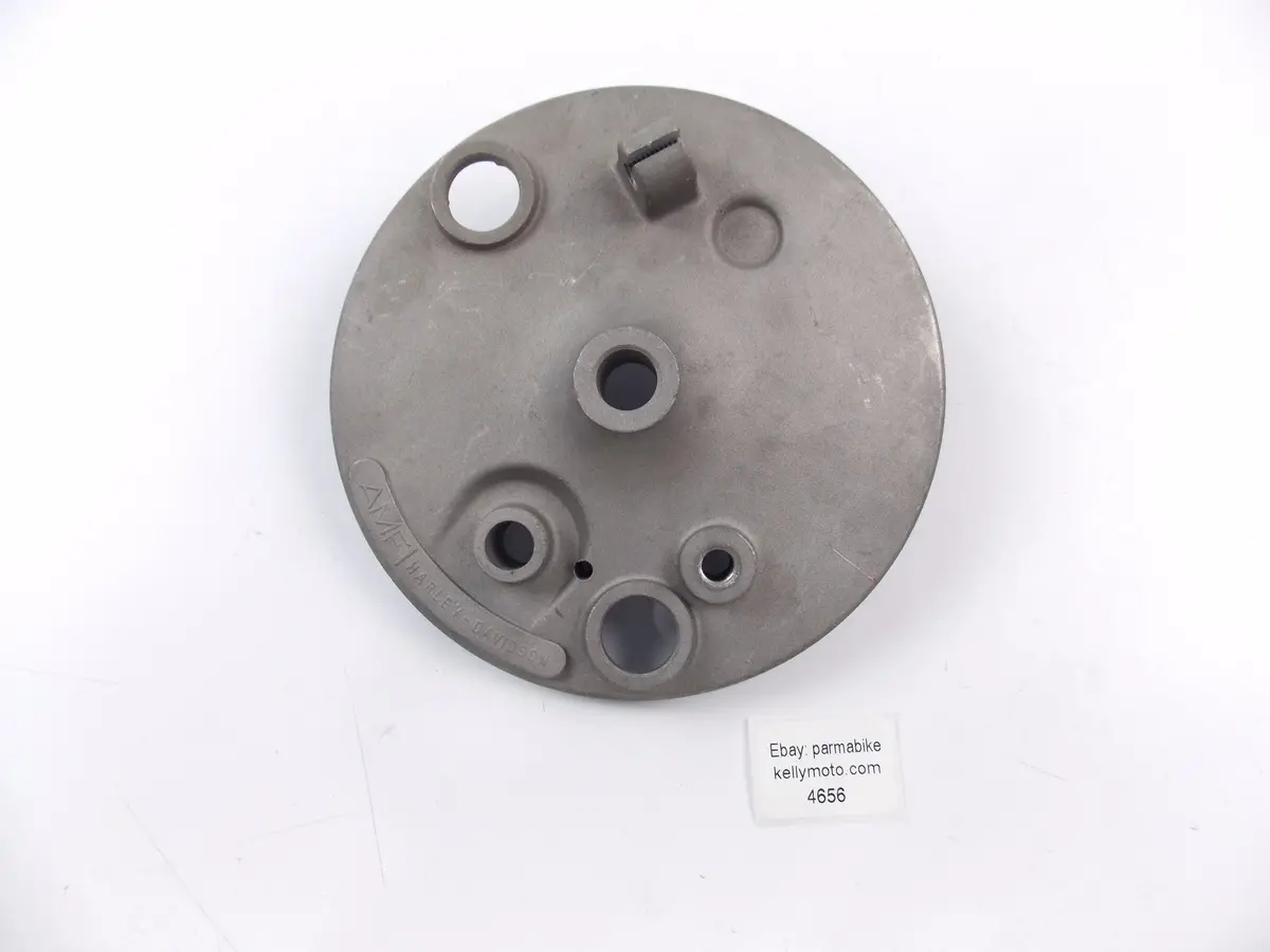 Nos Oem Harley Davidson 1976 Ss 125 Front Wheel Brake Plate Carrier 800018340 1