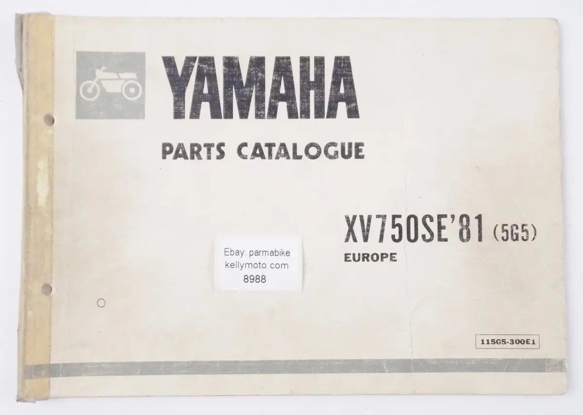Yamaha 1981 Xv750se (5G5) Parts Catalog Manual Book 115G5-300E1 English 1