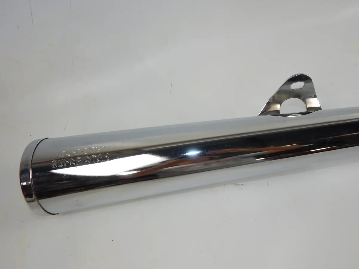 Nos 1980'S Kawasaki Z 400 4 In 1 Marving Superstar Chrome Muffler K400c Artk500 2