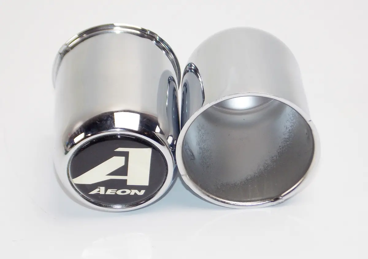 1 Pair Aeon Atv Quad Chromed Center Wheel Hub Cap Id=68Mm H=83Mm 2