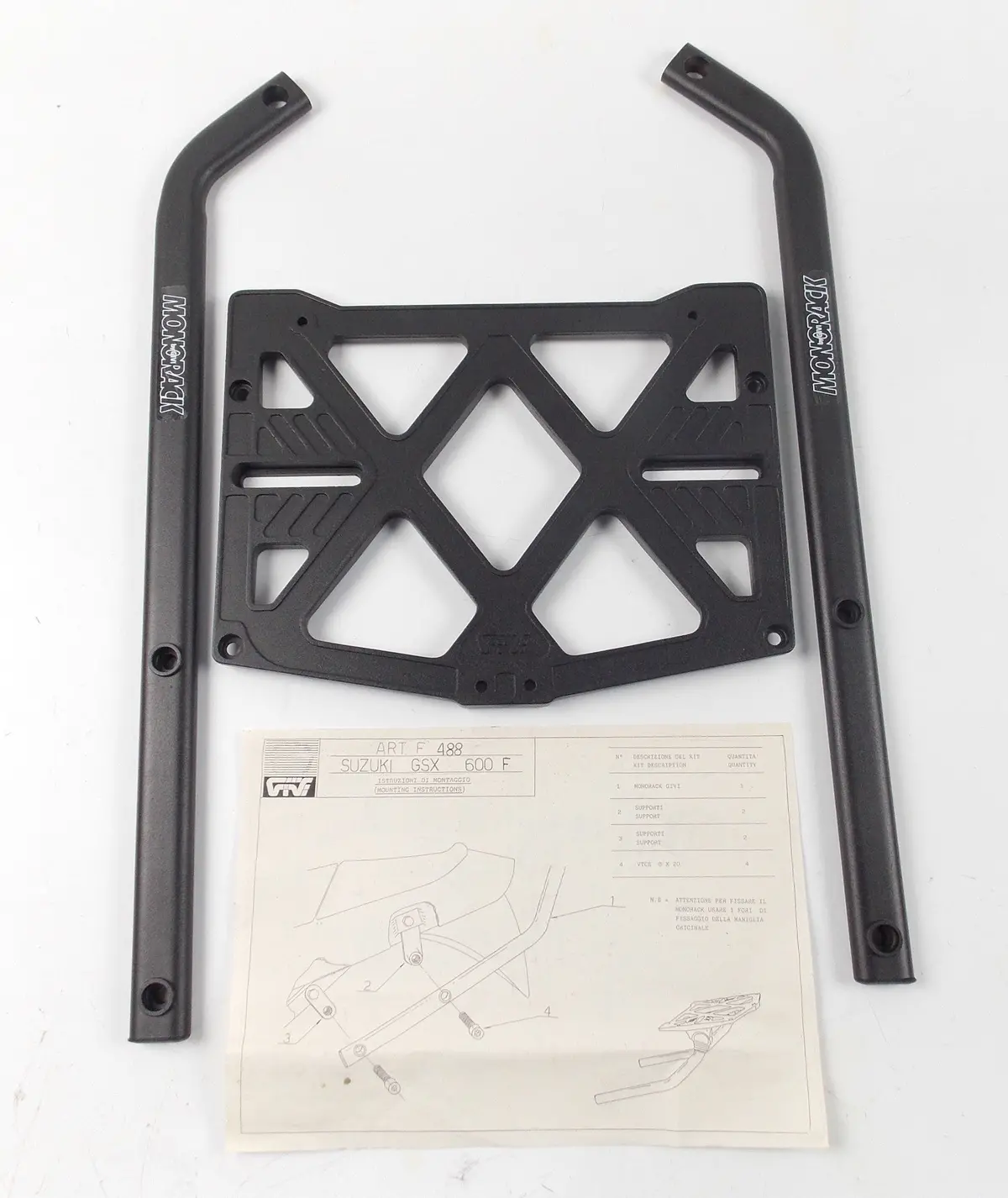 Nos Givi Luggage Carrier Plate Mounting Bracket Suzuki  1988 Gsx 600 F Art F 488 1