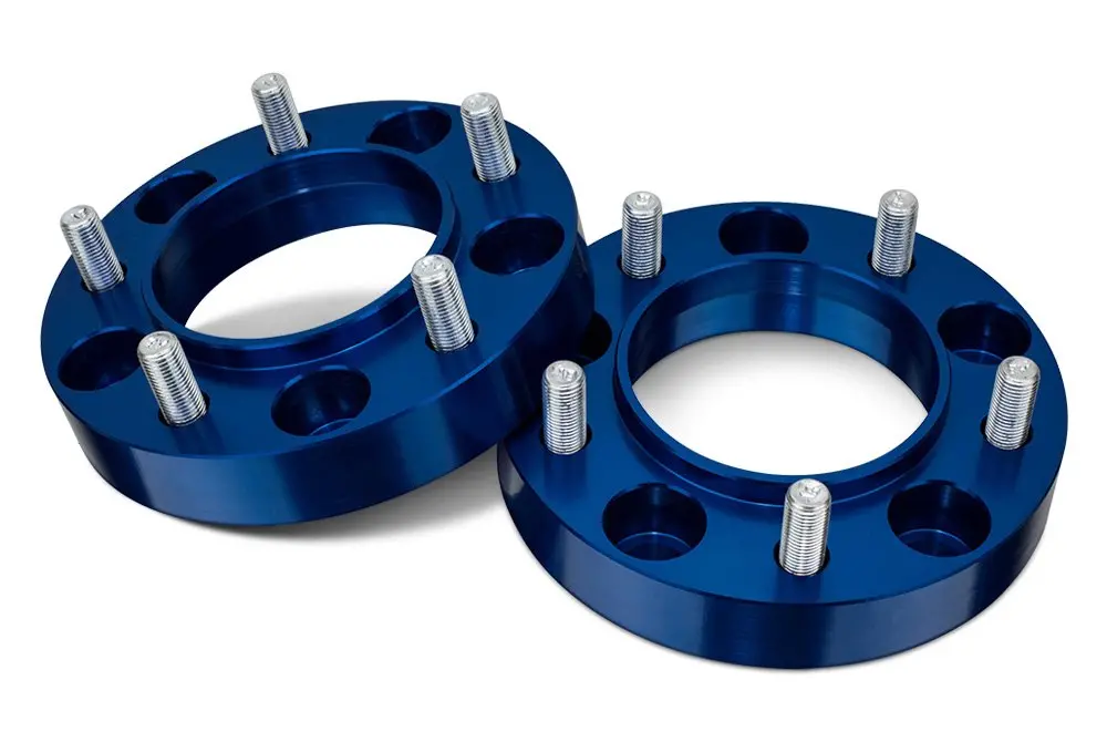 1996-2023 Toyota Tacoma 1996-2024 Runner 1" Hub Centric Wheel Spacers Pair Blue 6X5.5 / 6X139.7 - Pt# 1.0Hctacobl2 (D3) 1