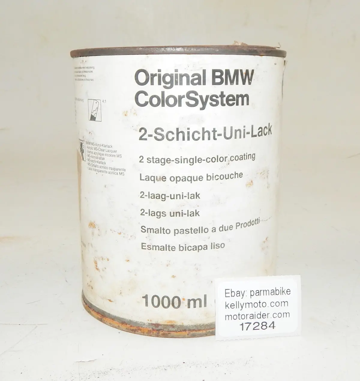 Oem Bmw Acrylic Paint Cobalt Blue (Kobaltblau) Can 1000Ml 2 Bmw 321 51912324560 1
