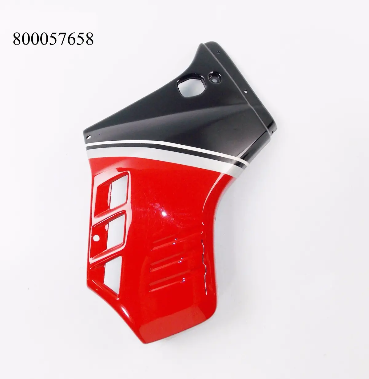 Nos Oem Cagiva 1987 Elefant 350 Rh Gas Tank Shroud Fairing (Black/Red) 800057658 1