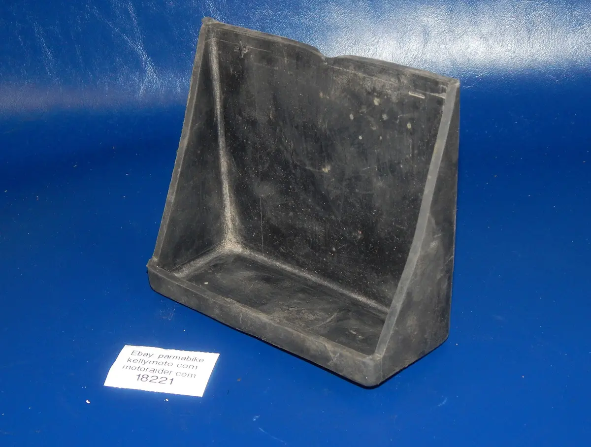 Vintage Motorcycle Scooter Battery Tray Box Rubber Liner 5X4.5X2" Italy 1