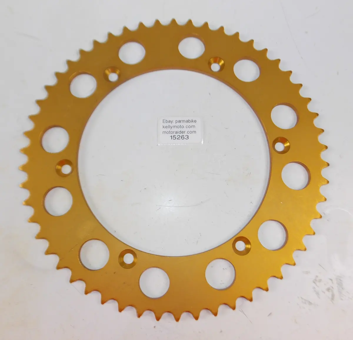 Vintage Motorcycle Alloy Rear Sprocket Gold T=54 Beta Cagiva Aprilia Simonini Tm 1