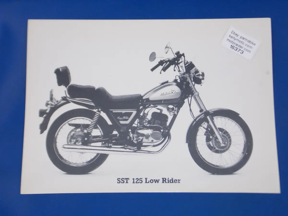 1980'S Cagiva Sst 125 Low Rider 2 Stroke Original Dealer Photo Brochure 11X8" 1