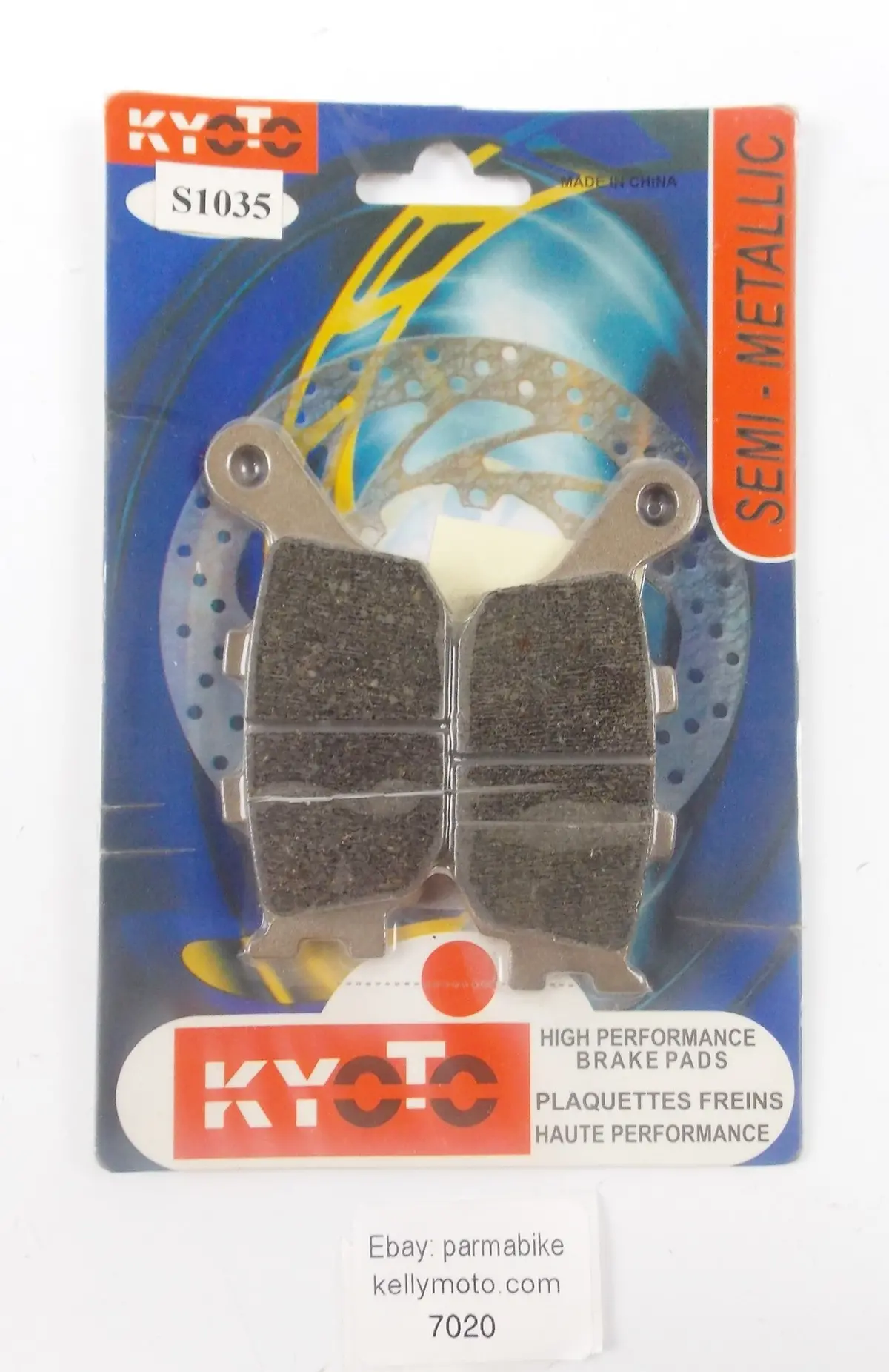 Kyoto Semi Metallic Rear Wheel Brake Pads Honda Cb Vt Yamaha Suzuki Bandit S1035 1