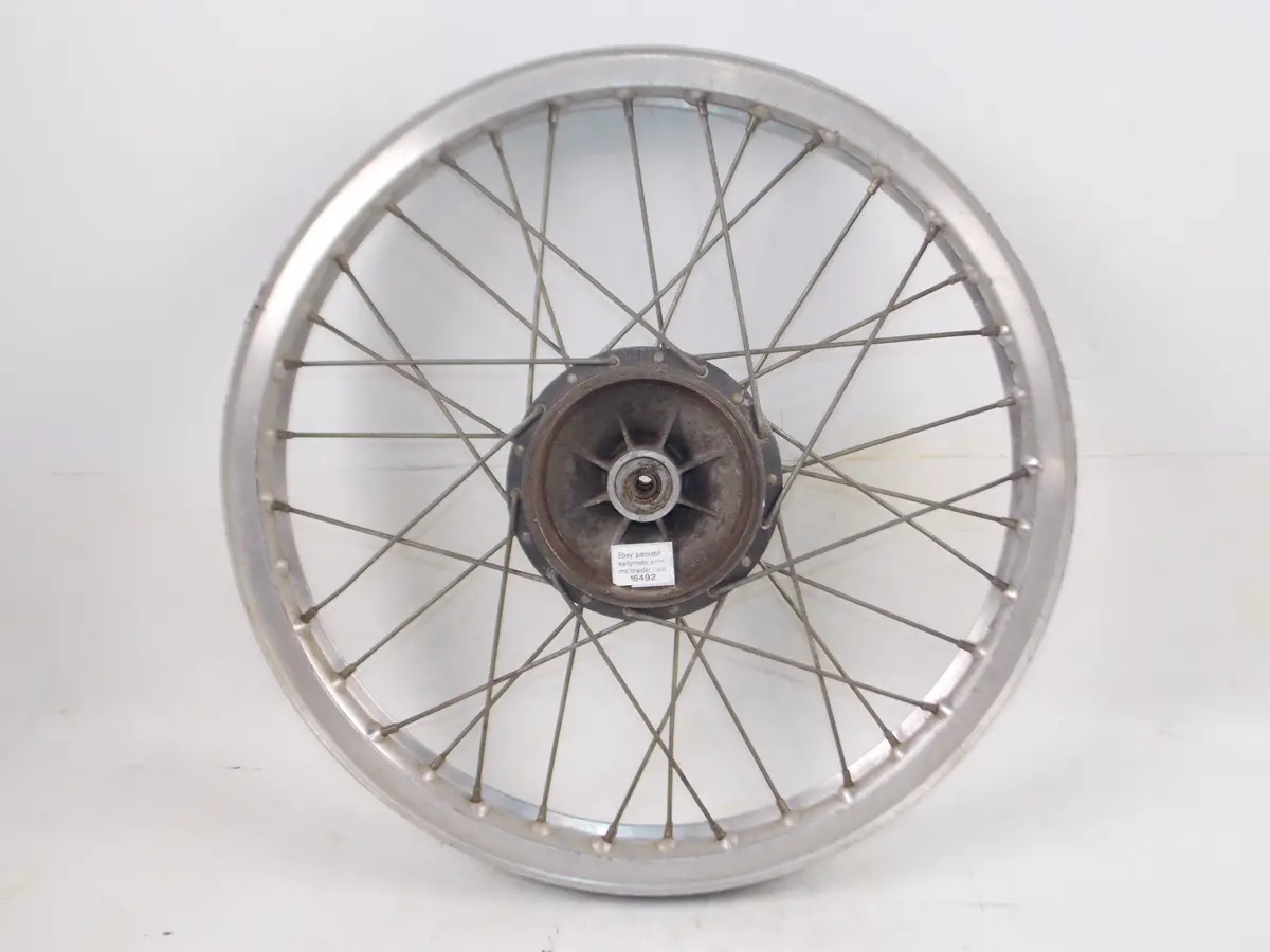 1970'S Husqvarna 21" Front Wheel Akront Rim Spokes Hub Vintage Motocross Enduro 1