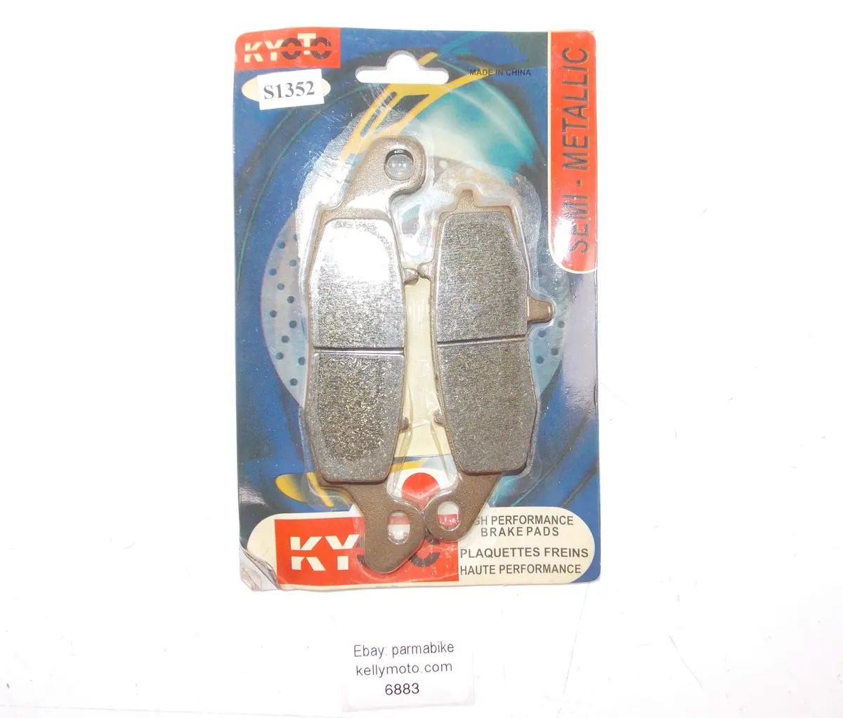 Nos Kyoto Suzuki/Kawasaki Semi Metallic Front Wheel Pair Disc Brake Pads S1352 1