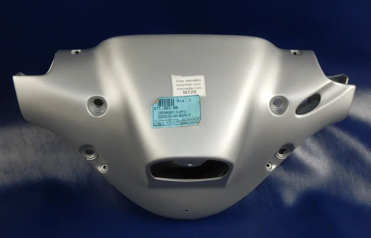 Oem Malaguti Scooter F15 Handlebar Cover Set Matte Silver 071.263.88 07126388 1