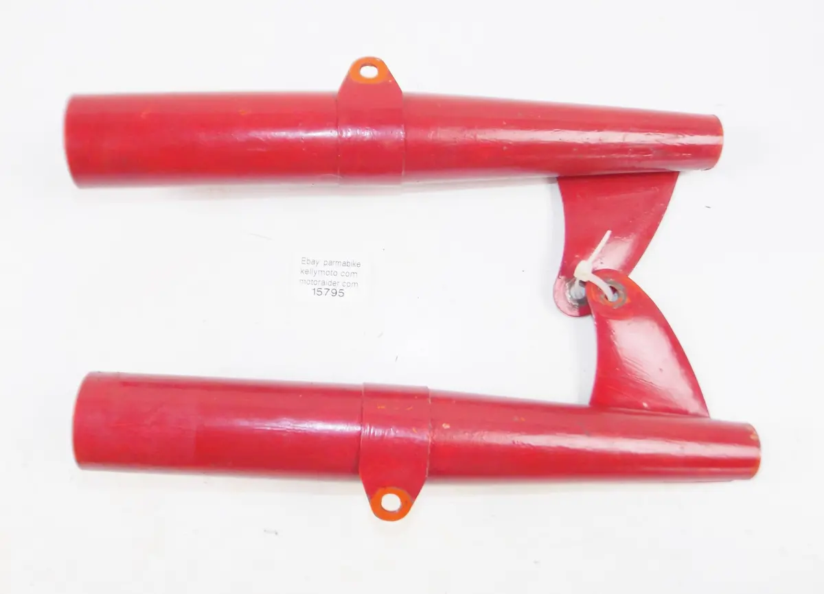 1959 Gilera Giubileo 98Cc Rh Lh Front Fork Tube Cover Headlight Bracket Vintage 1