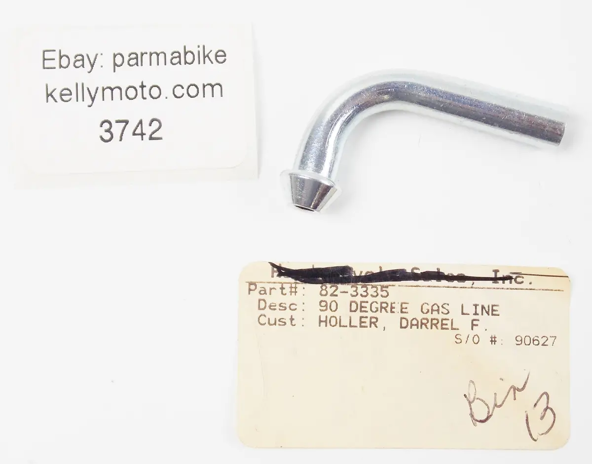 Nos Oem 1960-1988 Triumph 650Cc/Norton/Bsa Degree Gas Line 90° 82-3335 1
