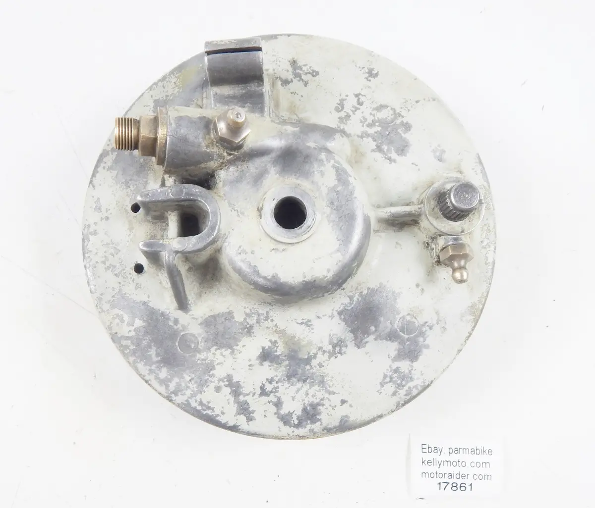 1959 Lambretta Li 150 Front Wheel Hub Brake Shoes Plate Vintage Scooter Italy 1