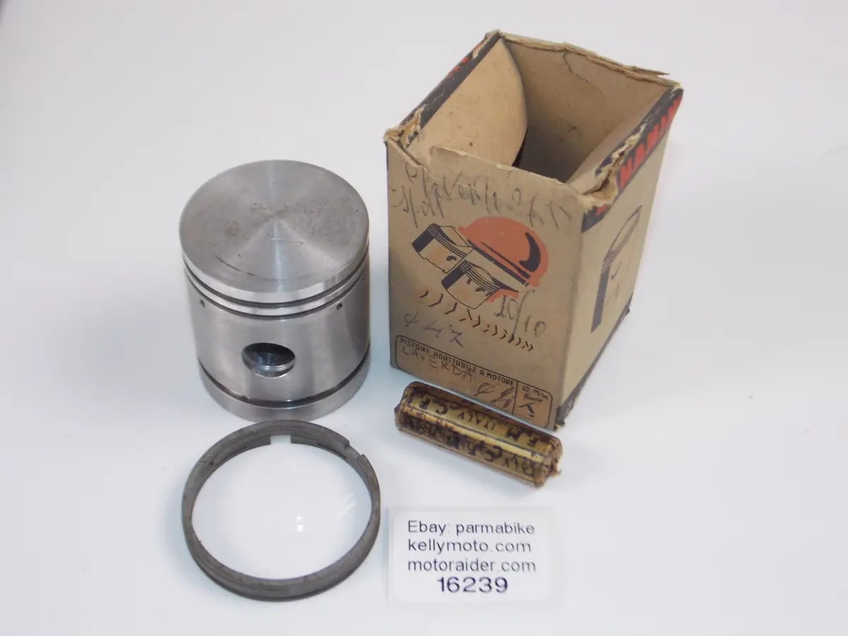 Nos Dinamin 56 Laverda 75 Sport Piston 47Mm+13.5Mm Pin+Ring Vintage Italy #16239 1