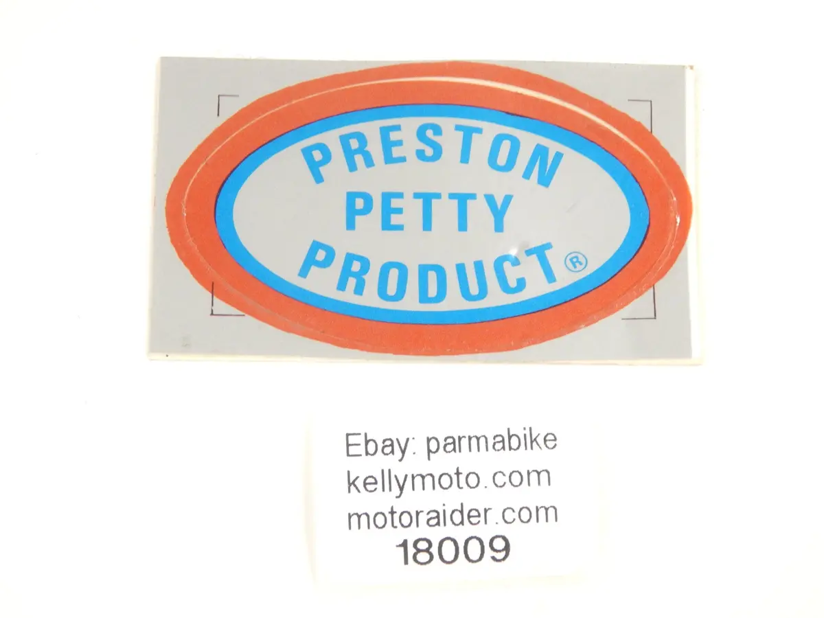 Preston Petty Fender Mud Guard Sticker Emblem Decal Size 3X2" Sachs Zundapp Dkw 1