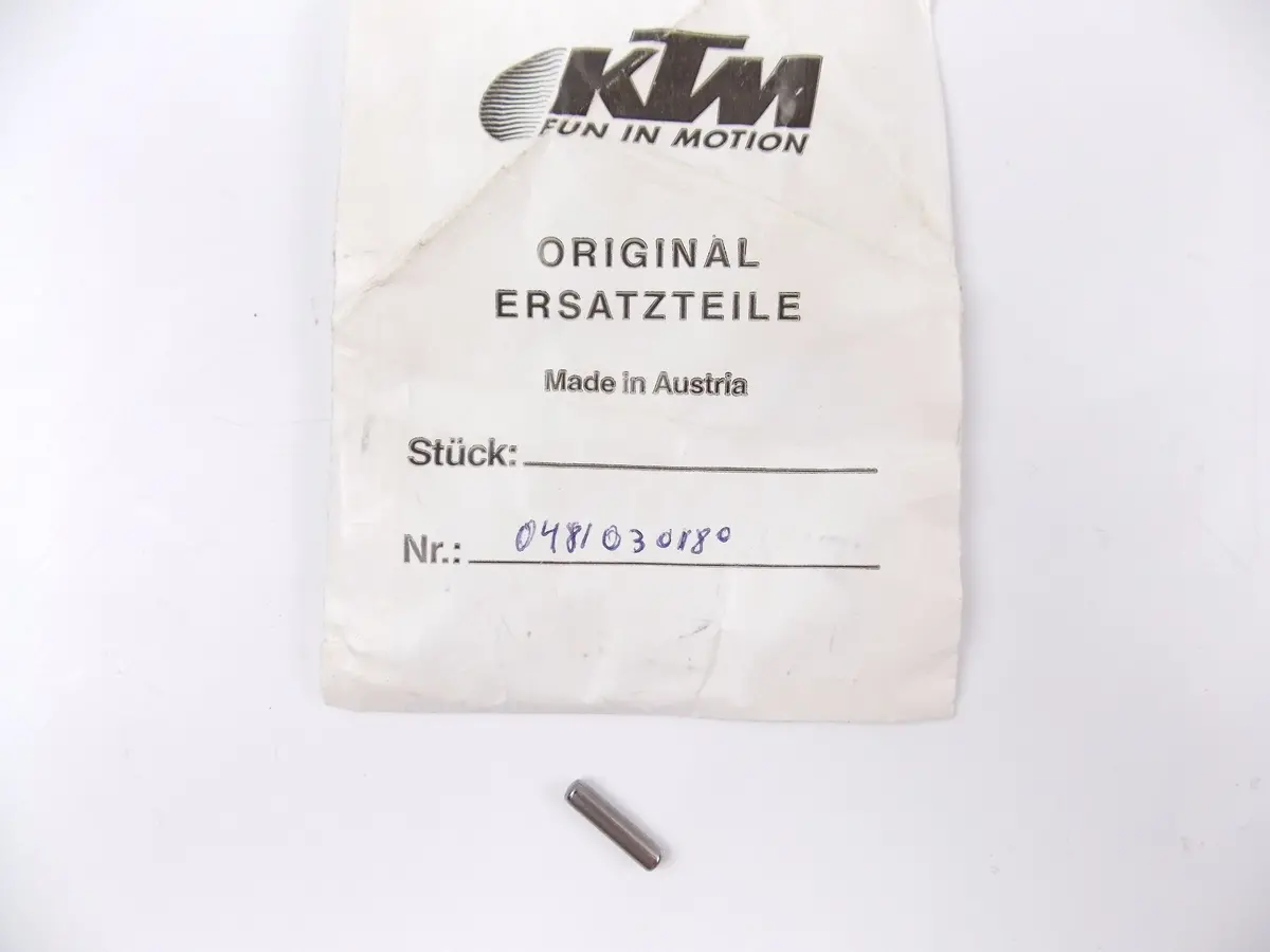 Nos Oem Ktm Motor Type 56-420 Ccm Shifter Fork Roll On Pin 3X18 0481030180 1