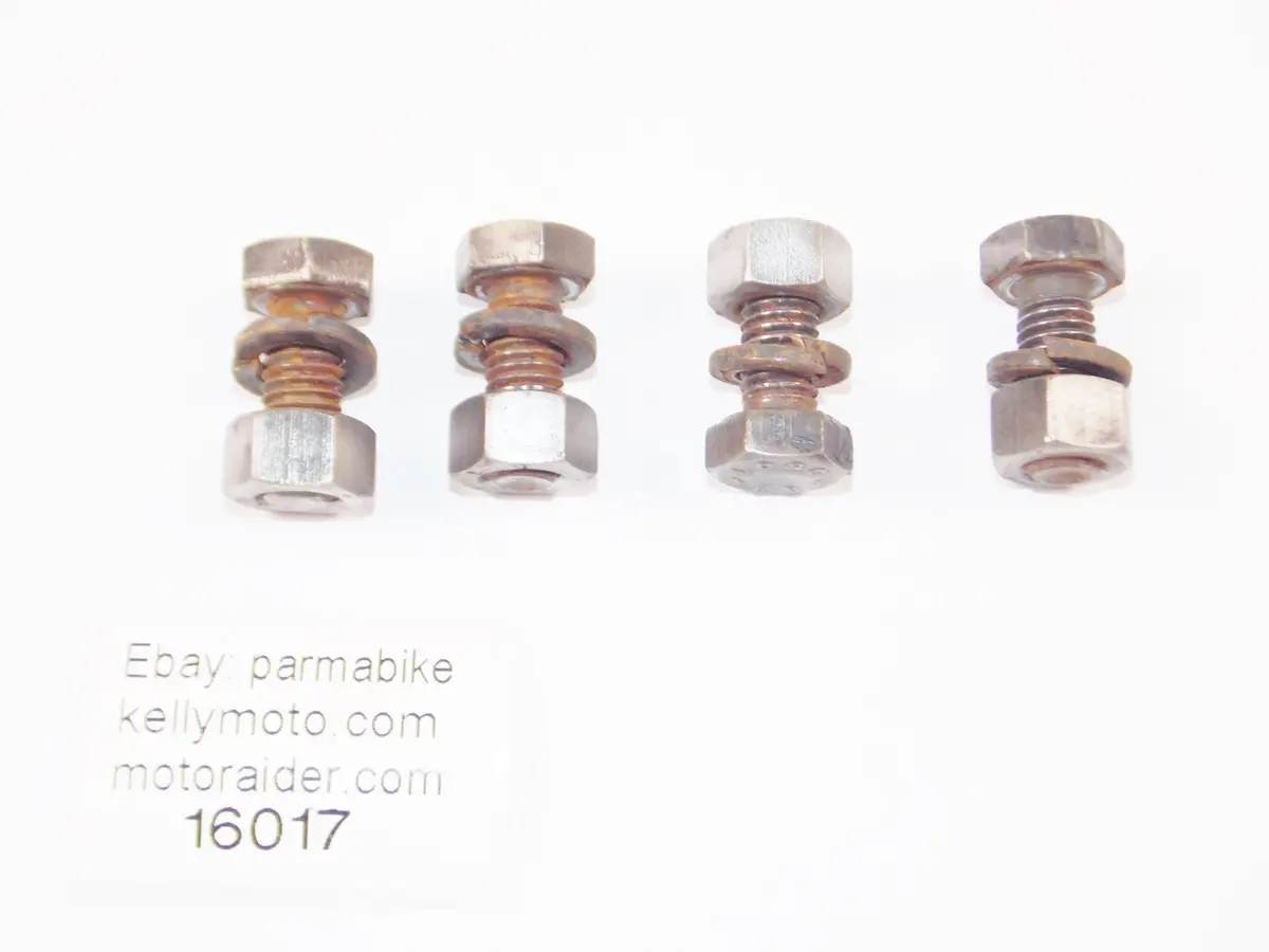 Moto Guzzi 1981 V50 Monza Saddle Seat Bolts + Spring Washers 1