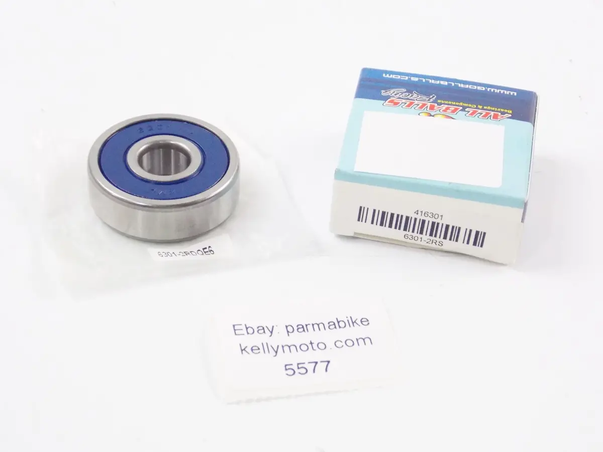 All Ball Bearing 12X37x12 Sealed Deep Groove Ball Bearing 6301-2Rs|6301-2Rd-Qe6 1