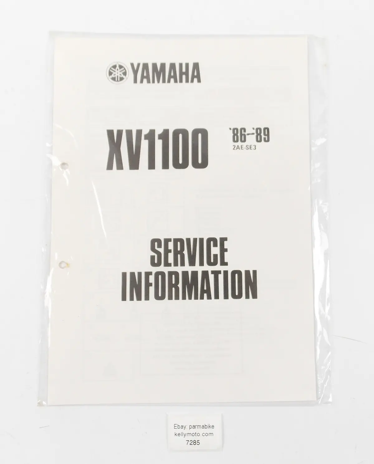 Oem 1986-1989 Yamaha Xv1100 Service Information Booklet 2Ae-Se3 1