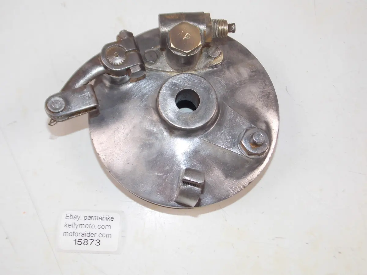 1953-1956 Mv Agusta Pullman 125 Front Wheel Hub Brake Plate Shoes 1