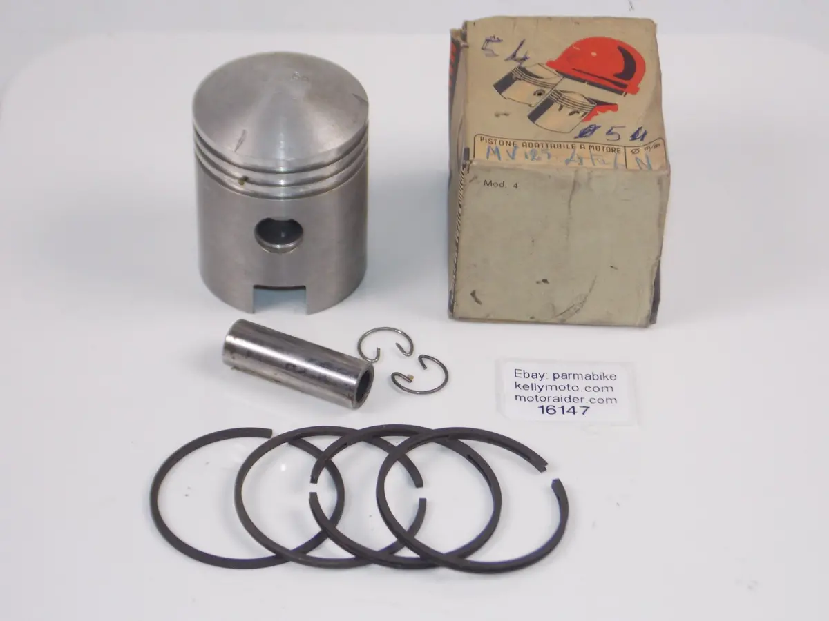Nos Dinamin Motorcycles Piston 54 Mm+Rings+Pin 15Mm+Circlip Mv 125 Sport 16147 1