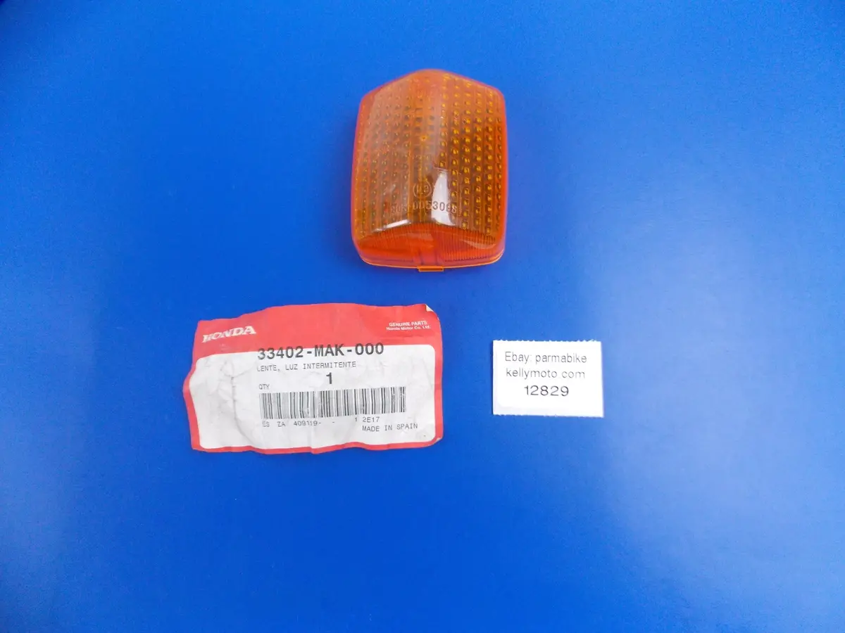 Nos Oem Honda 1997-99 Nx500 Flashing Turn Signal Light Lens Amber 33402-Mak-000 1