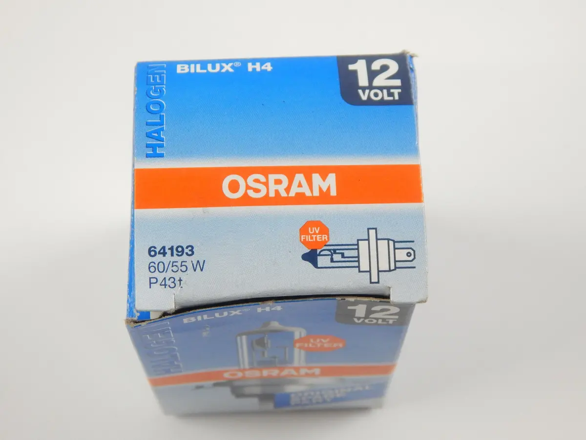 Osram Bilux H4 64193 Halogen Headlight Bulb 12 Volt 60/55W P43t Car Amotorcycle 2