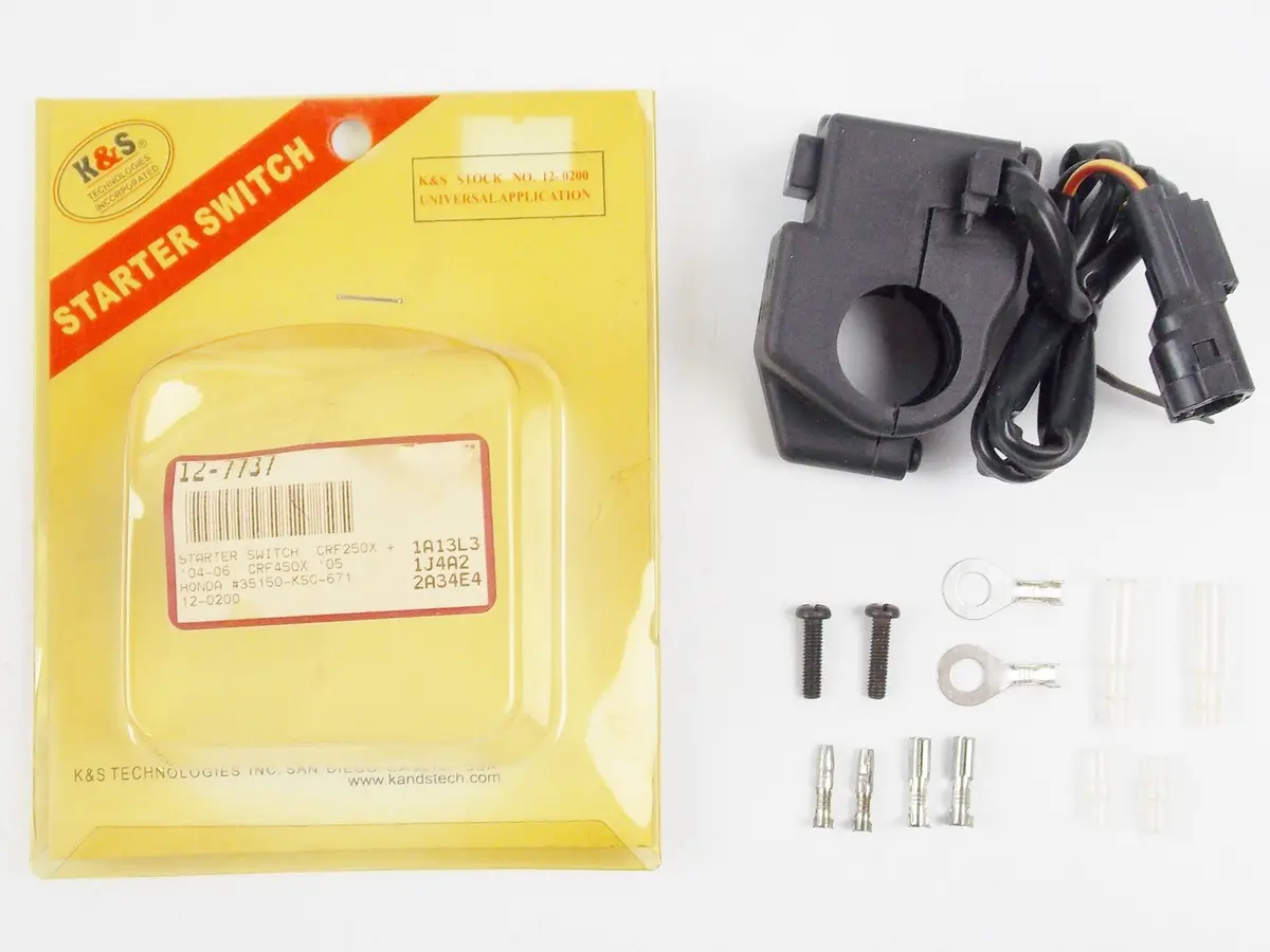 Nos K&S Honda Crf250x / Crf450x Switch Starter 12-0200 | 12-7737 | 35150-Ksc-671 1