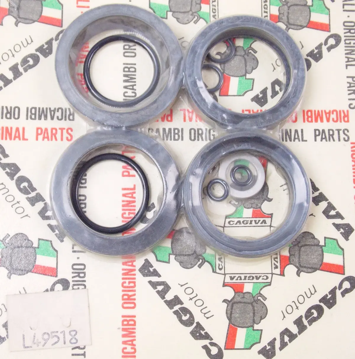 Nos Oem Cagiva 1987 Aletta Oro 125 - S2 Gasket Set 49518 1