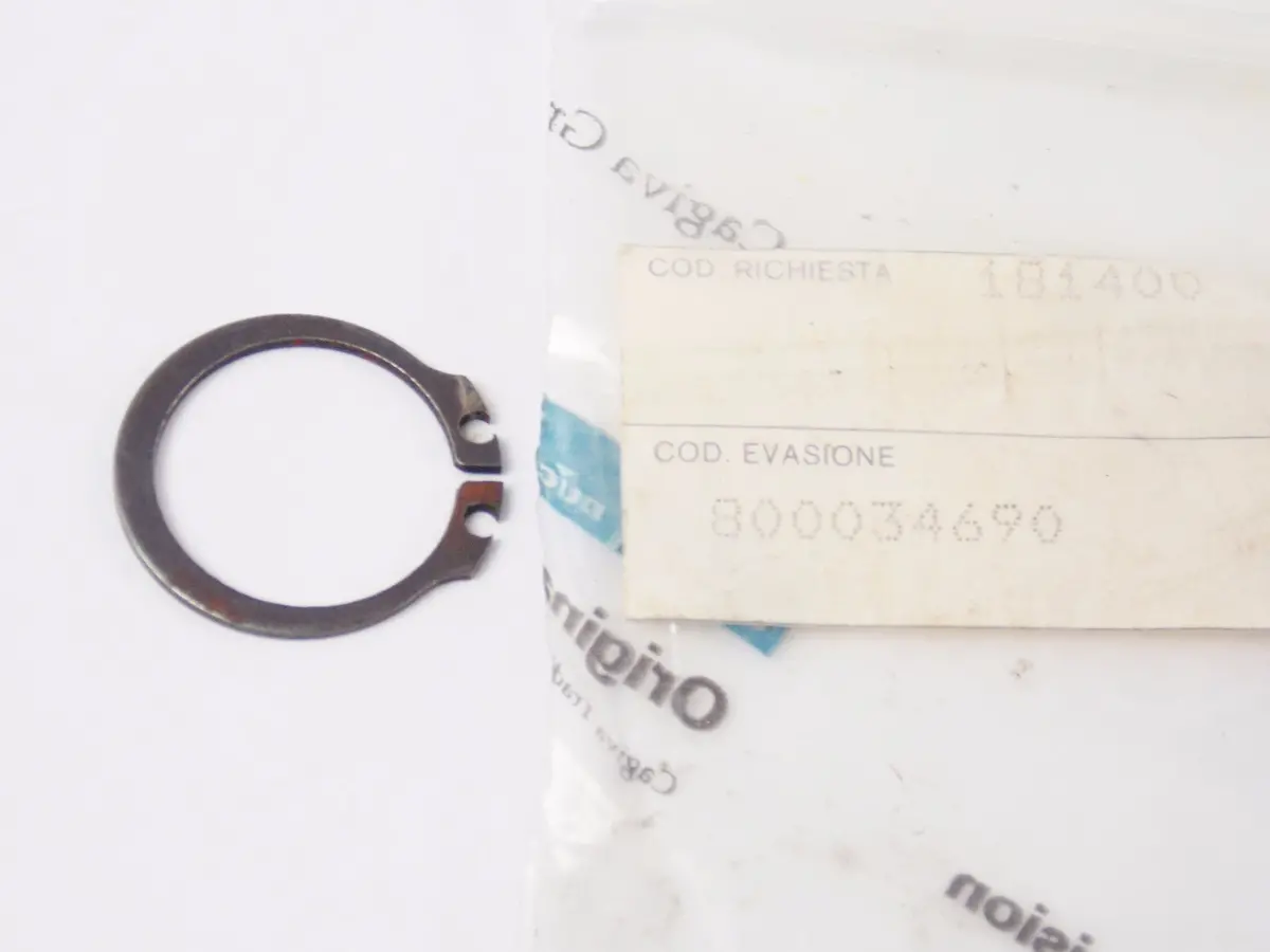 Nos Oem Cagiva 1987-1999 K7|Mito 2/Ev|Aletta Oro 125 Circlip 18.5X1.2 800034690 1