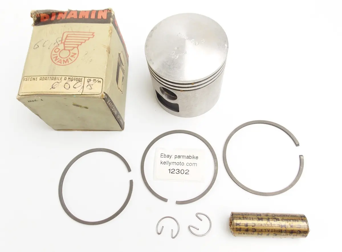 Dinamin Piston + Rings + Pin + Clips Set Cpl. 60.8 Mm Parilla Motor Engine 150Cc 1