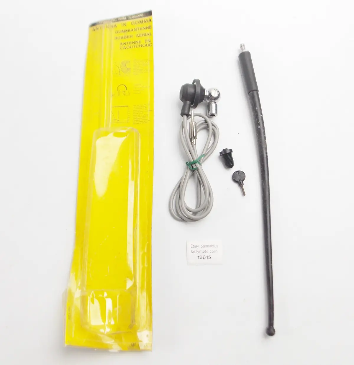 2M Automotive Motorbike Flexible Rubber Aerial Radio Stereo Antenna L=15.5" 40Cm 1