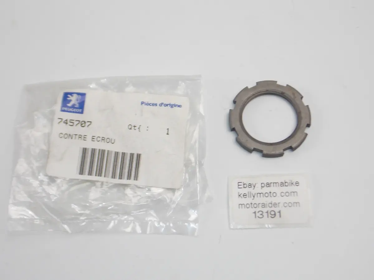 Oem Peugeot Ludix 10 Ror Snake / Elystar 125 Lock-Nut 745707 Front Fork/Steering 1