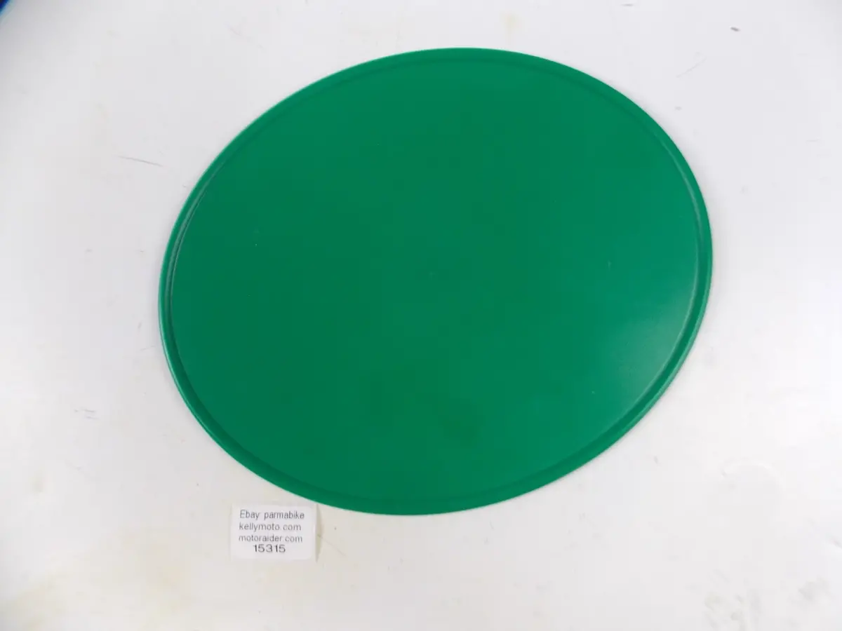 Vintage Motorcycles Enduro Motocross Oval Plates 9"X11" Plastic Green Bultaco Mz 1