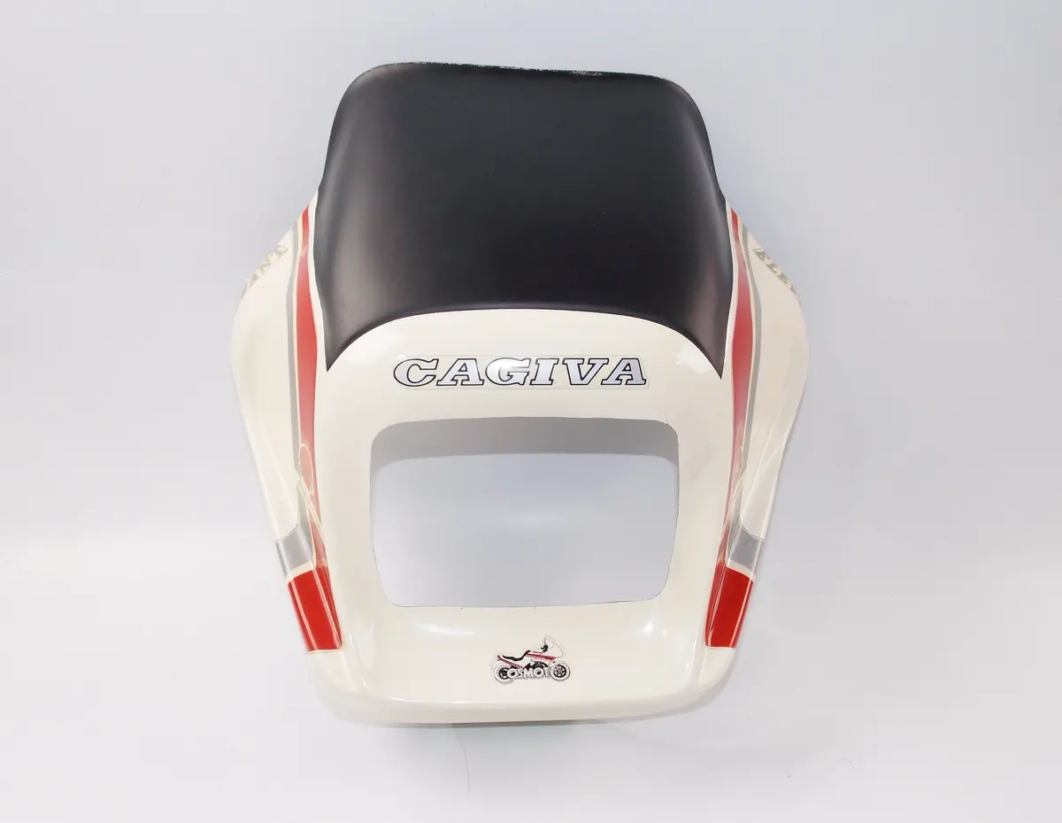 Cagiva Aletta Rossa/Elefant 125 Headlight Cover Fiber Glass White Plate Cosmoto 1