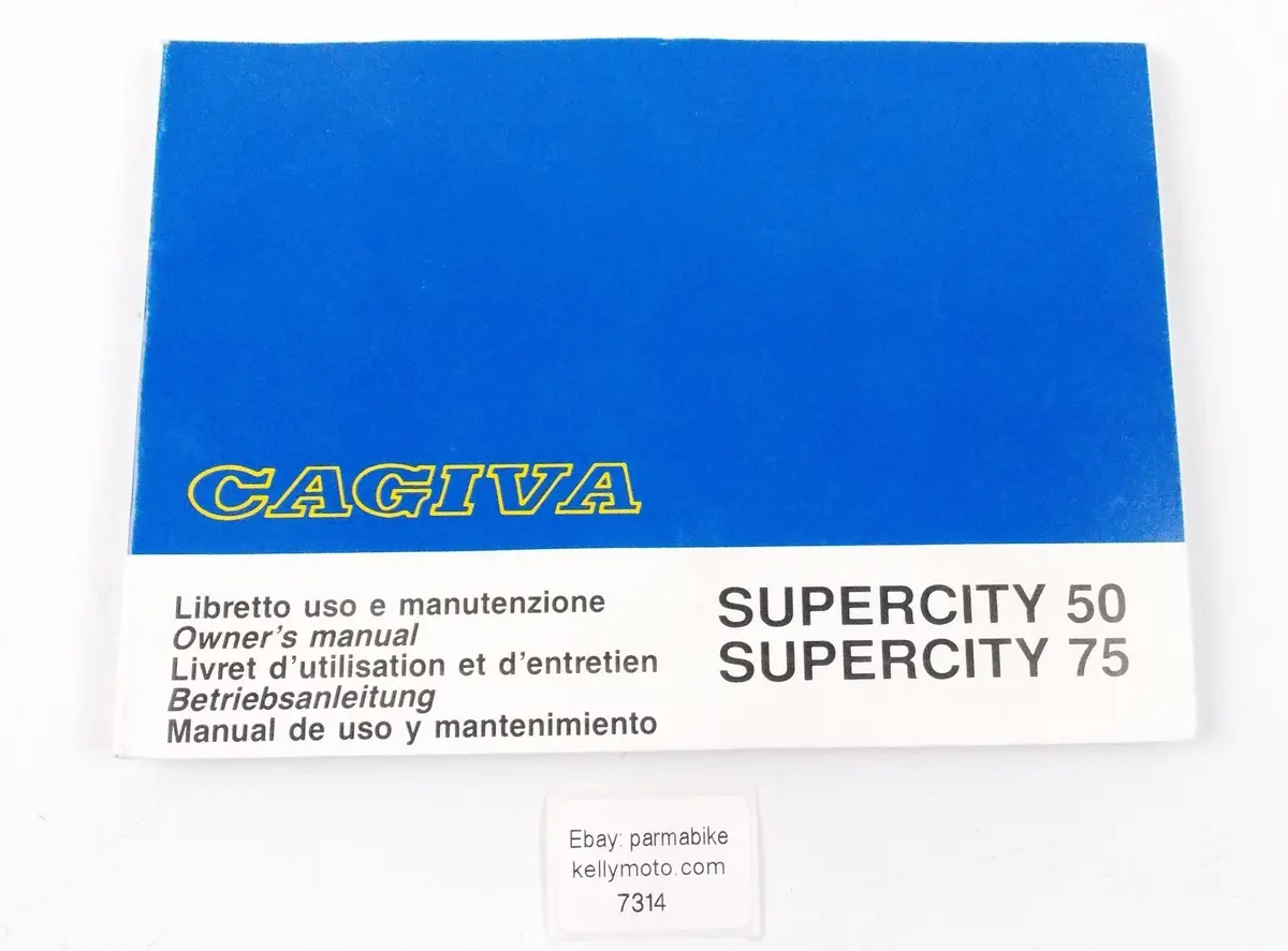 Cagiva 1993 Super City 50/Super City 75 Owner User Manual Book 800072062 1