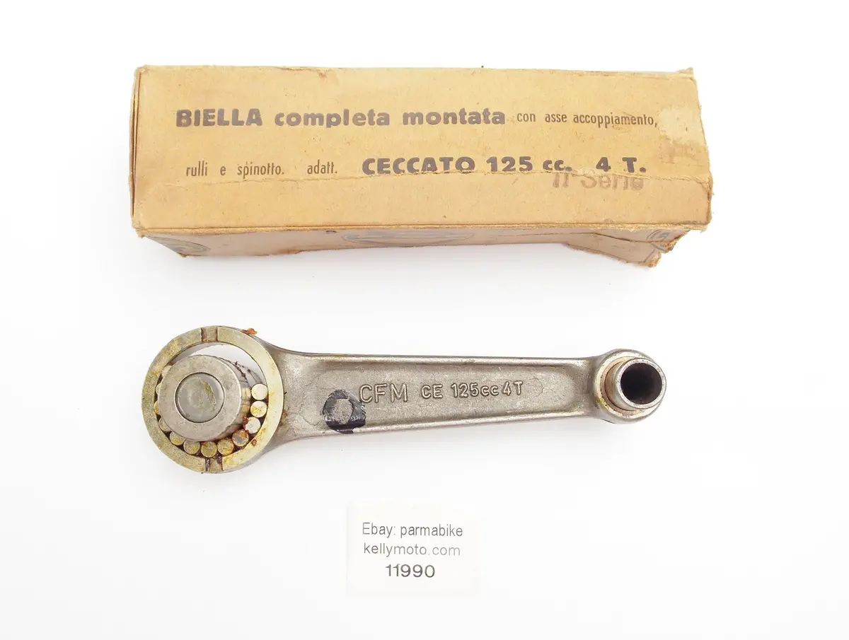 Nos Cfm Piston Connecting Rod + Bearing + Pin Ceccato 125 4-Stroke Serie 3 Motor 1
