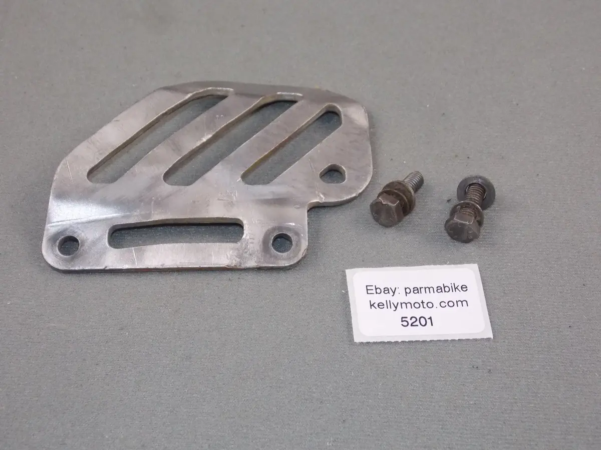 1992 Ktm Mxc 250 Rear Wheel Brake Caliper Aluminum Plate Guard Protector Shield 1